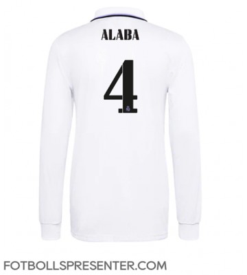 Real Madrid David Alaba #4 Hemma Matchtröja 2022-23 Långärmad
